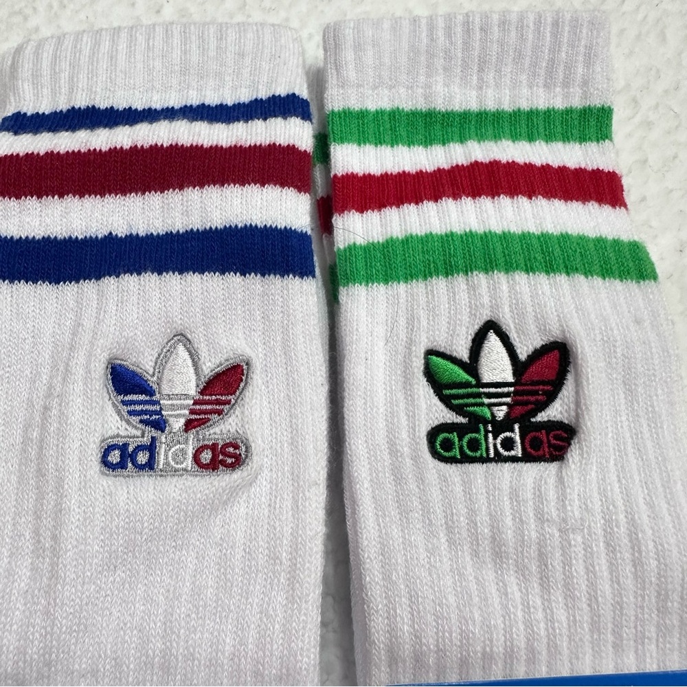White Adidas Socks - Picture 3 of 7